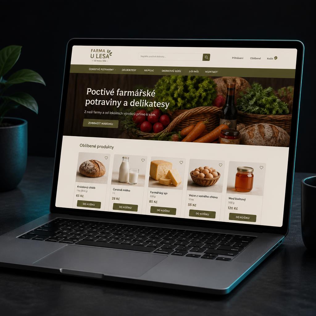 Ukázka webu — Farmářský e-shop